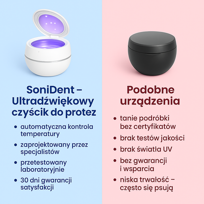 SoniDent – Ultradźwiękowy czyścik do protez